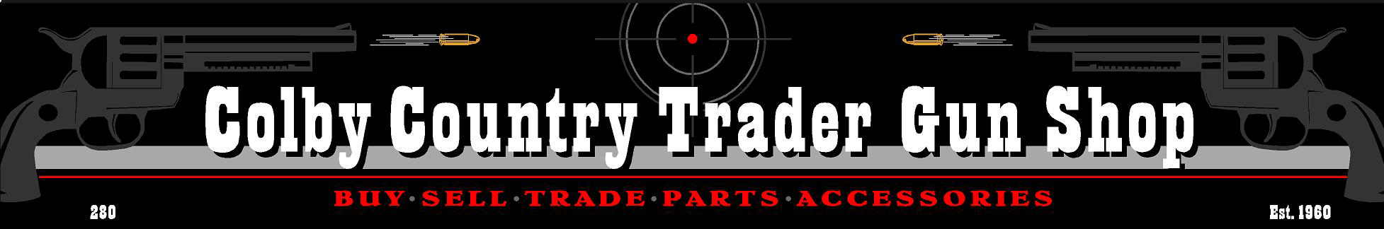 Colby Country Trader Gun Shop Logo